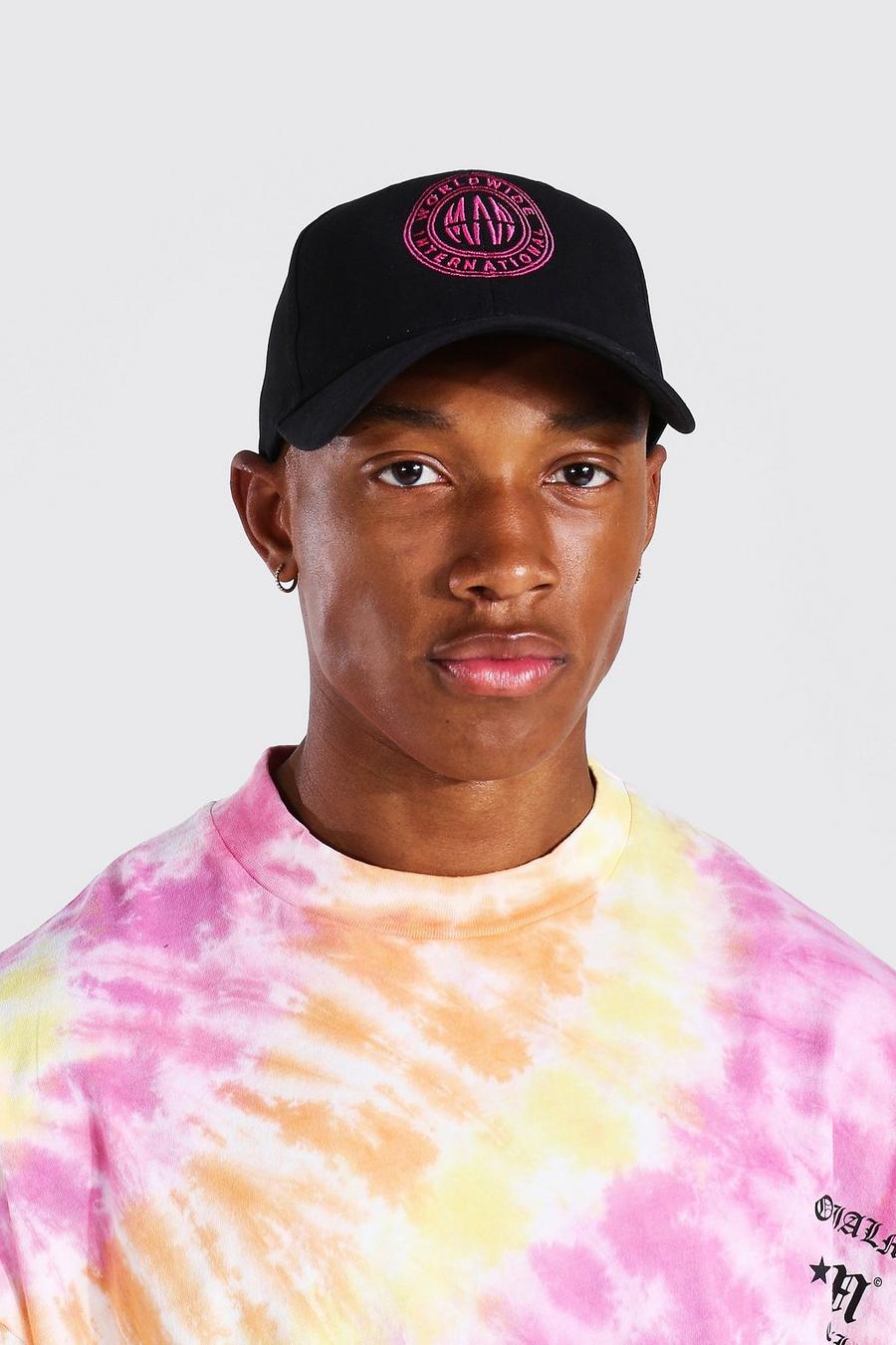 Pink Worldwide Embroidered Cap image number 1