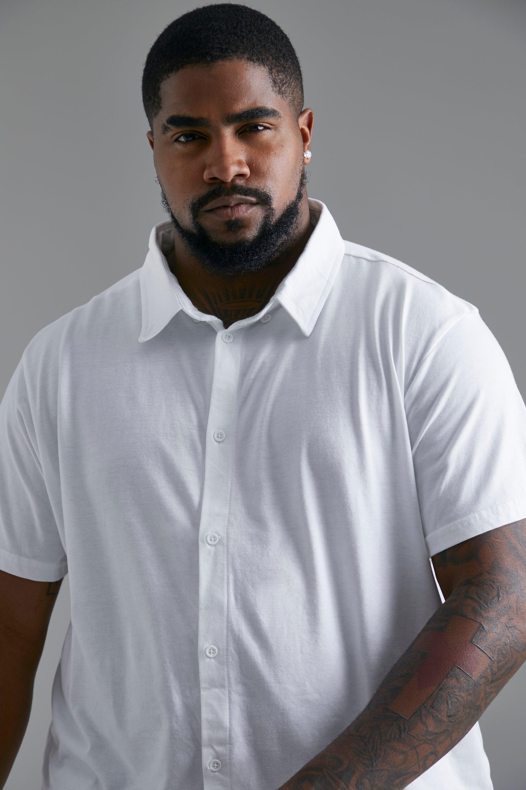 Plus size mens clearance shirts