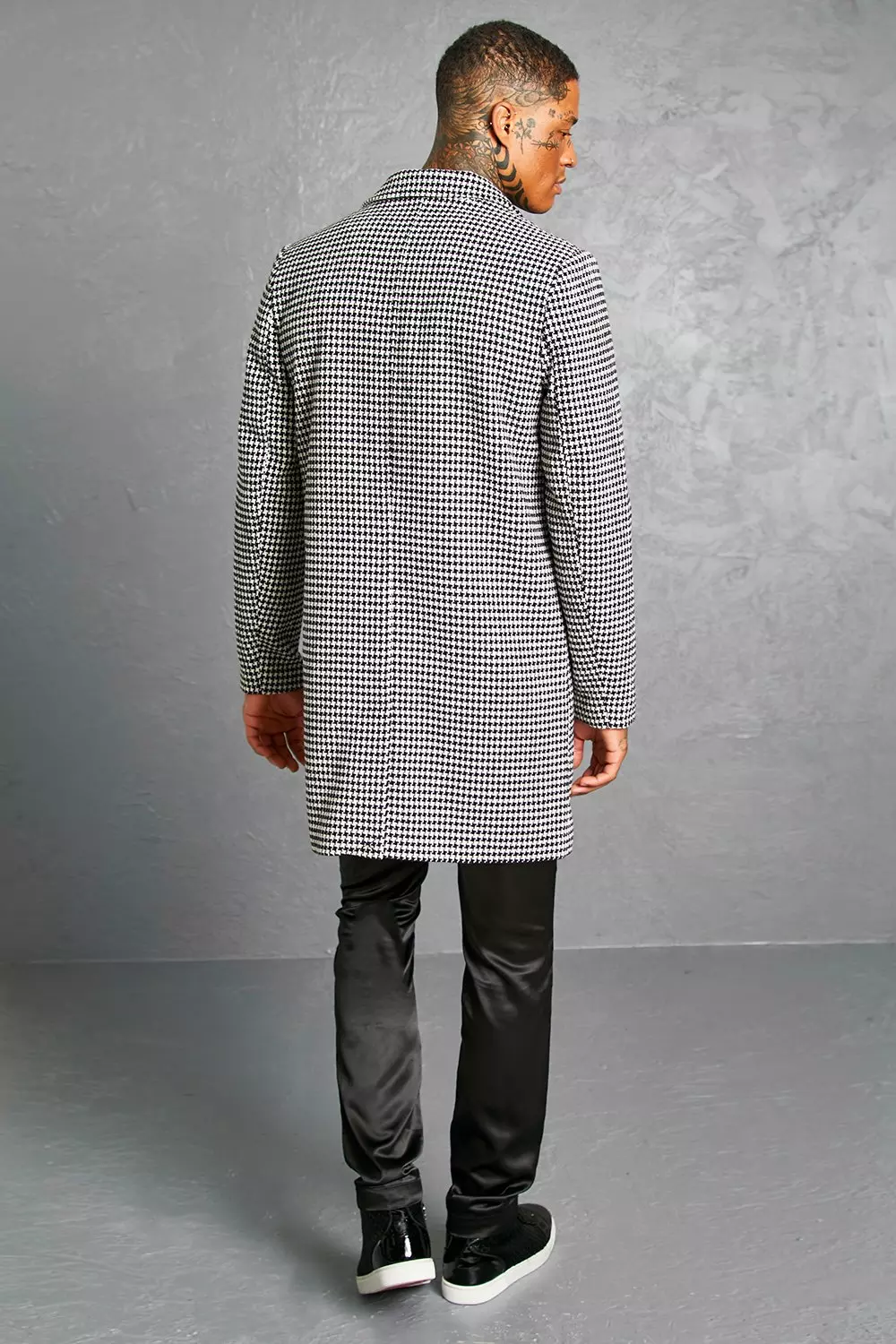 Mens dogtooth sale overcoat