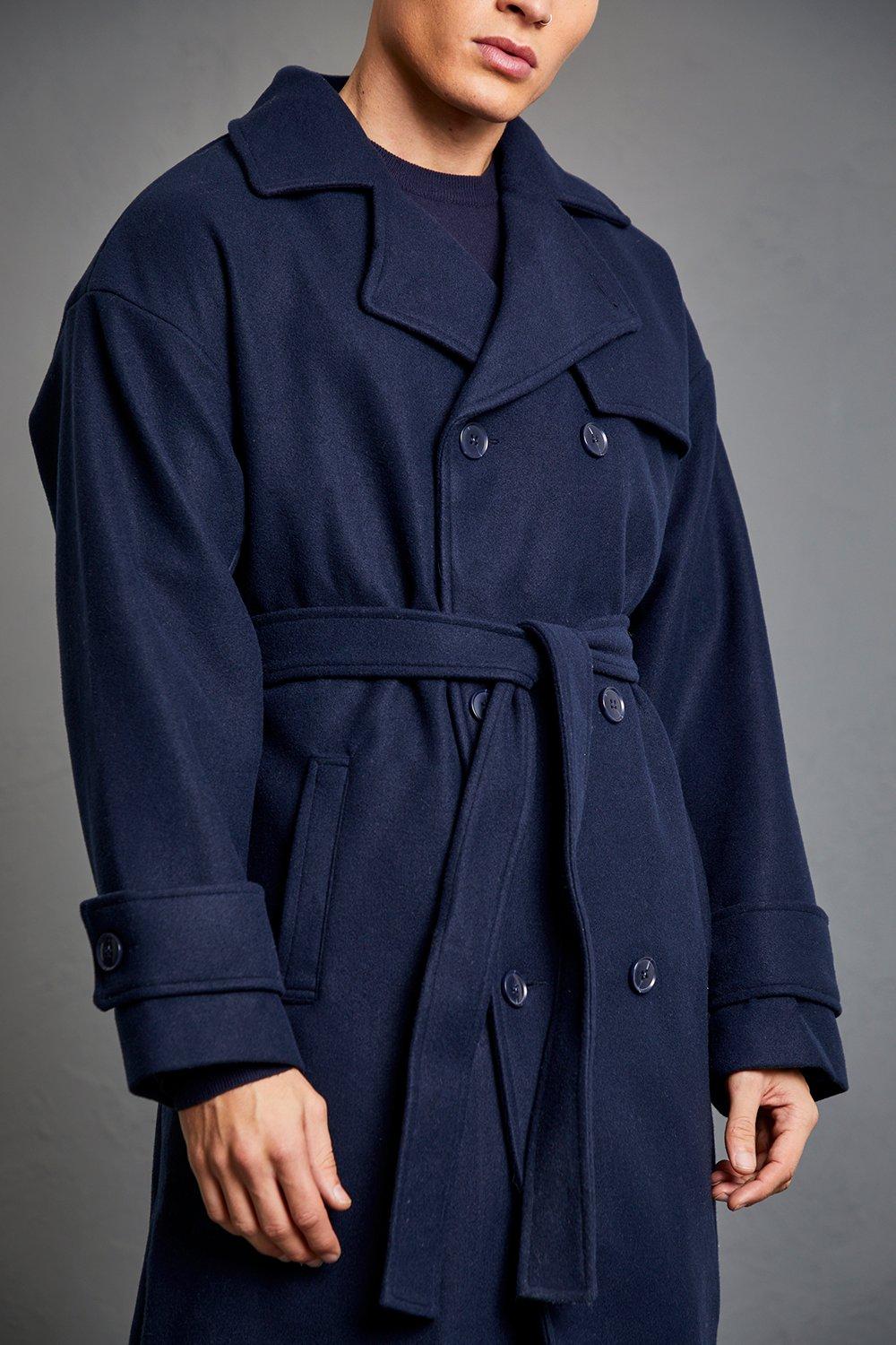 Boohoo mens trench outlet coat