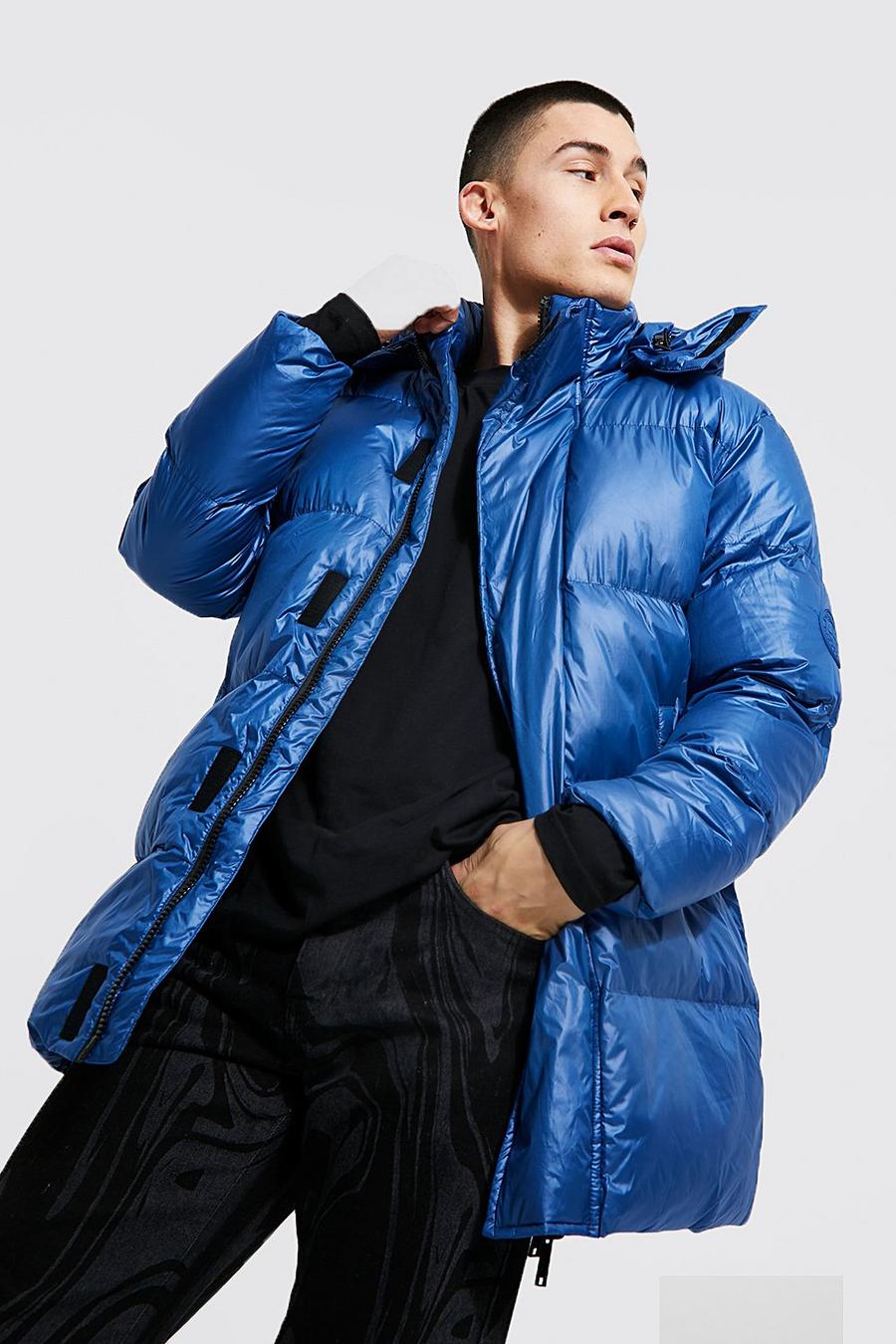 Blue Padded Mid Puffer image number 1
