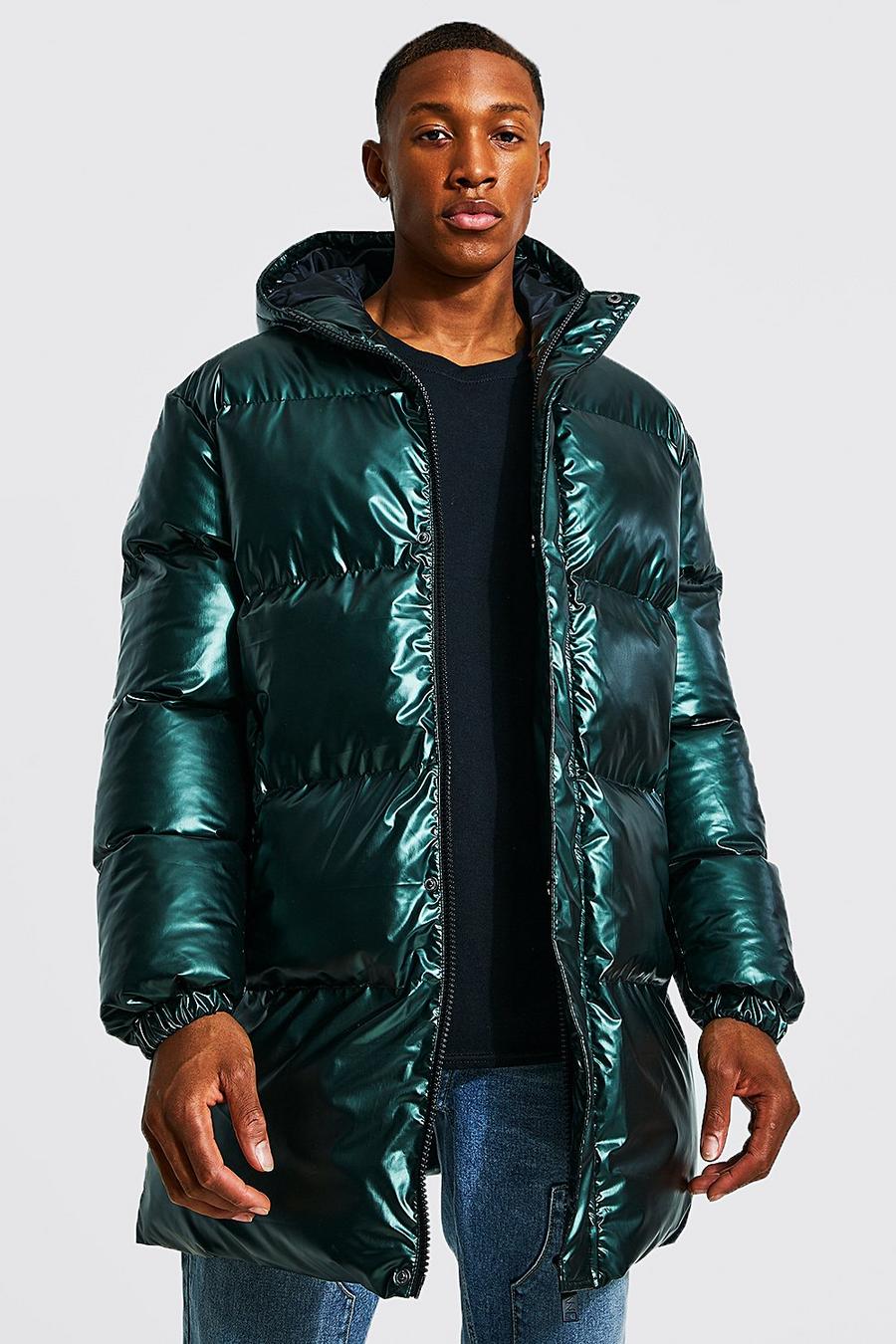 Forest Highshine Oversized Mid Puffer image number 1