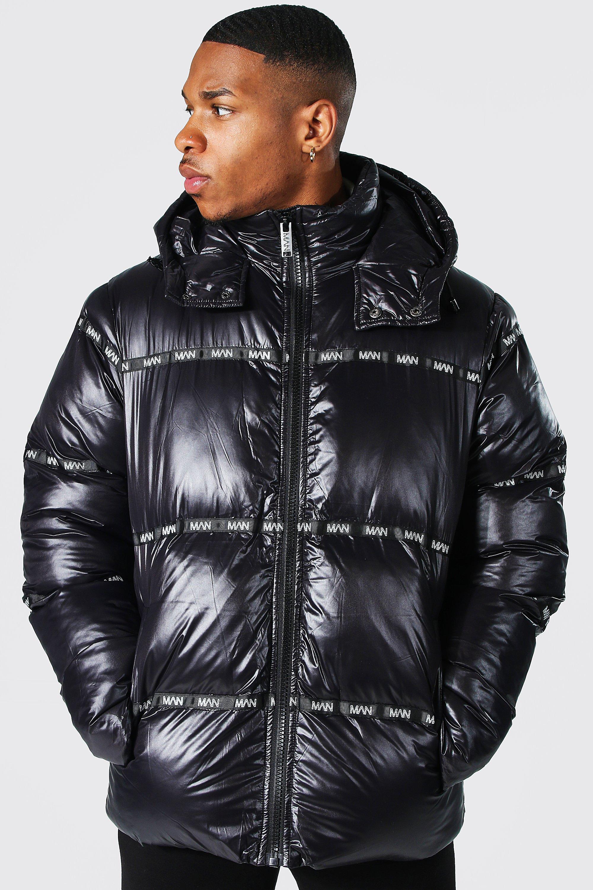 Boohooman cheap puffer coat