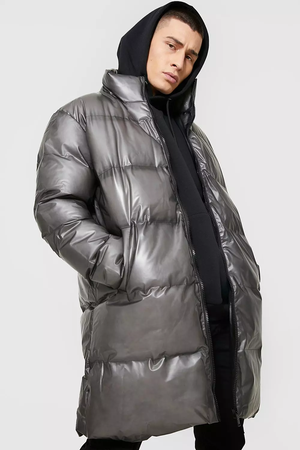 Men longline puffer outlet jacket