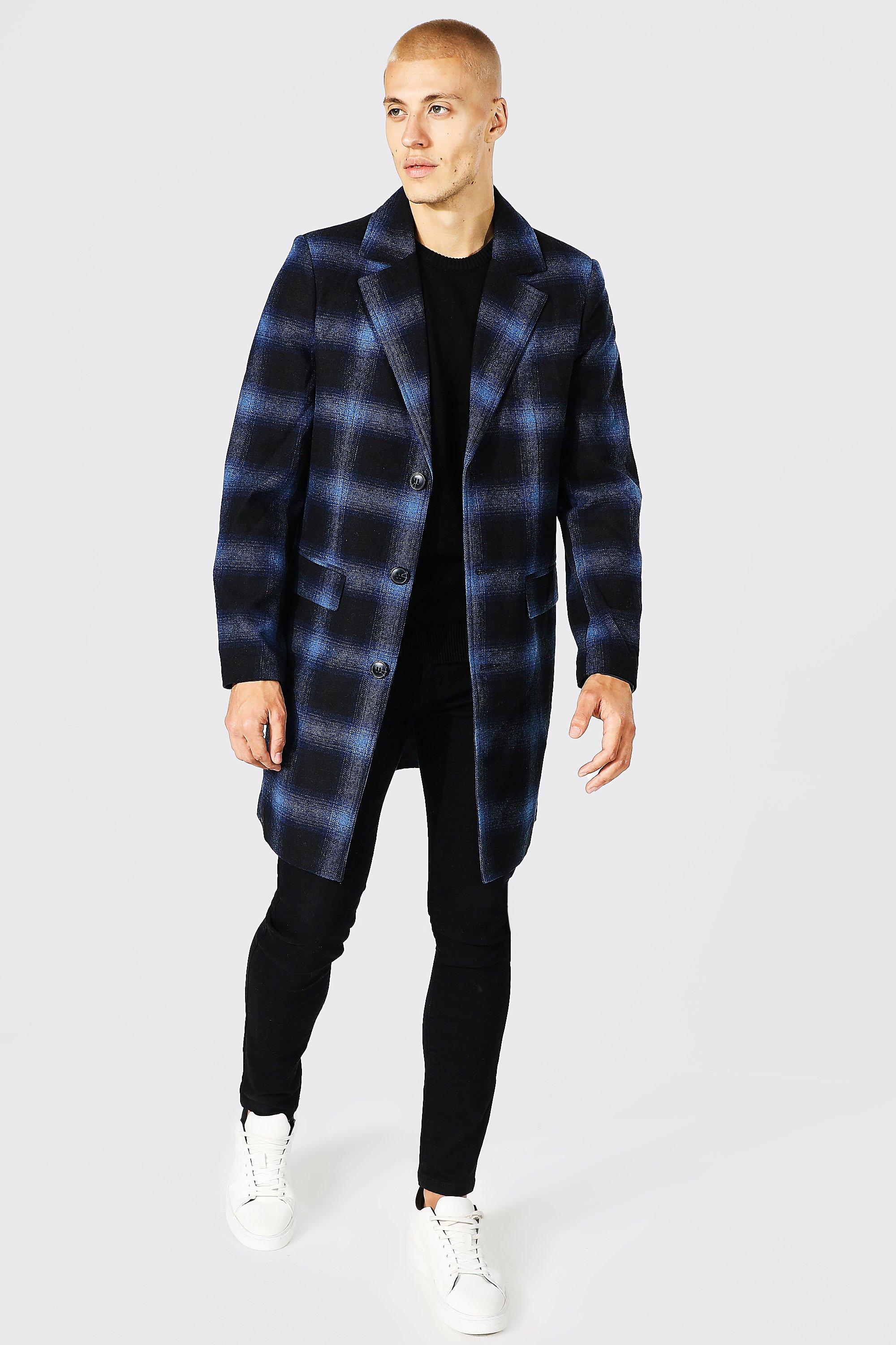 mens overcoat check