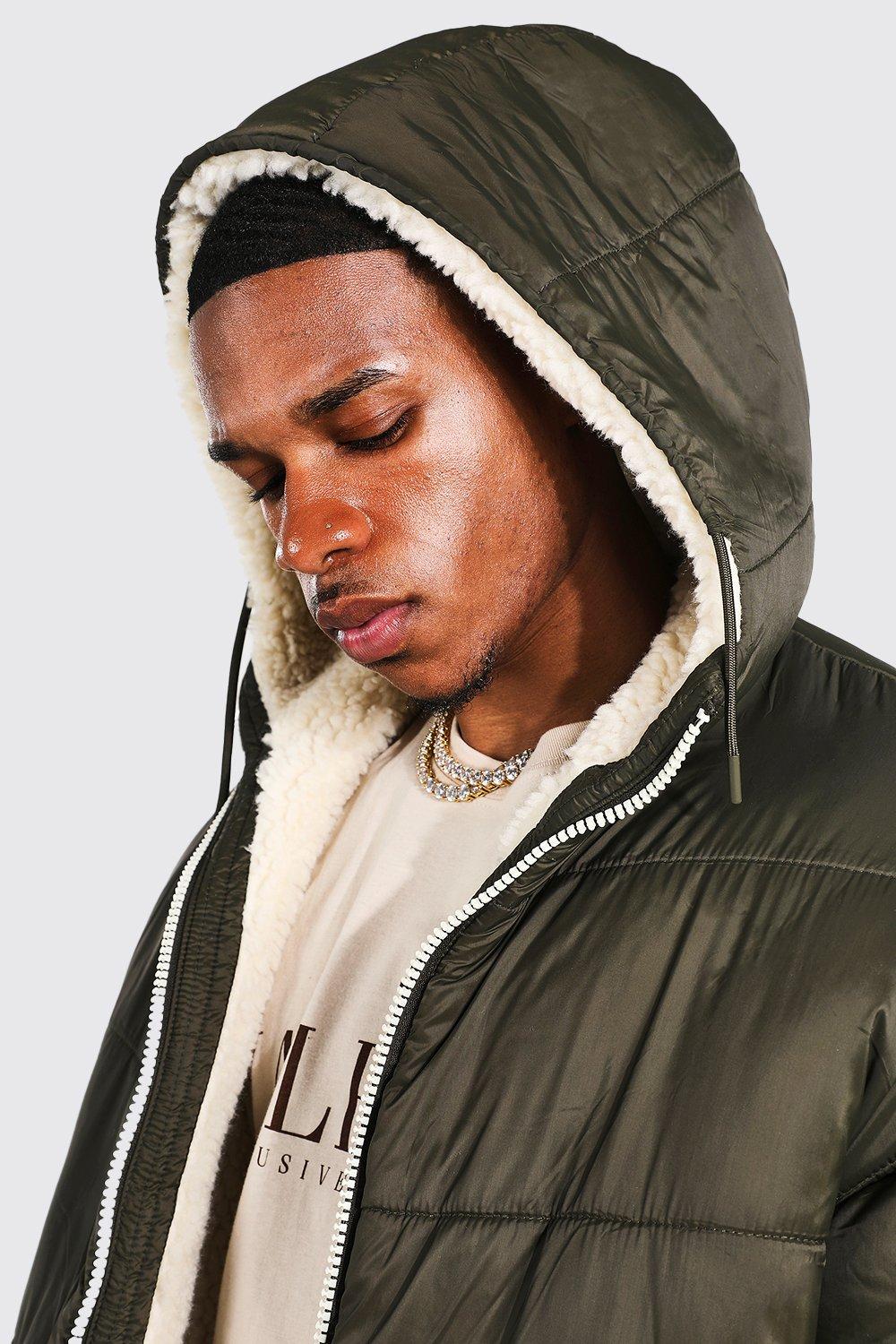 Mens reversible puffer on sale jacket