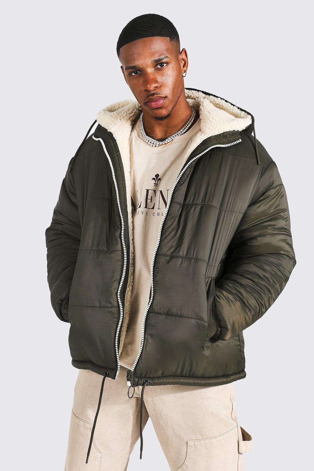 Boohoo puffer store jacket mens