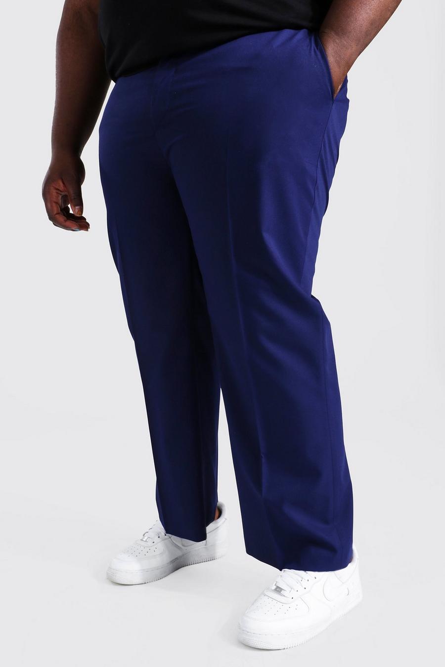 Navy Plus Size Regular Fit Pantalons image number 1