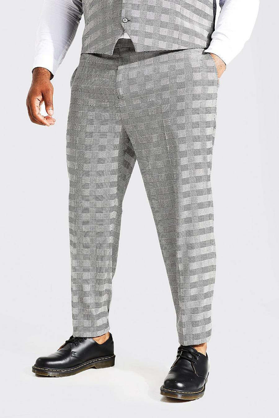 Grey Plus Size Slim Fit Pantalons image number 1