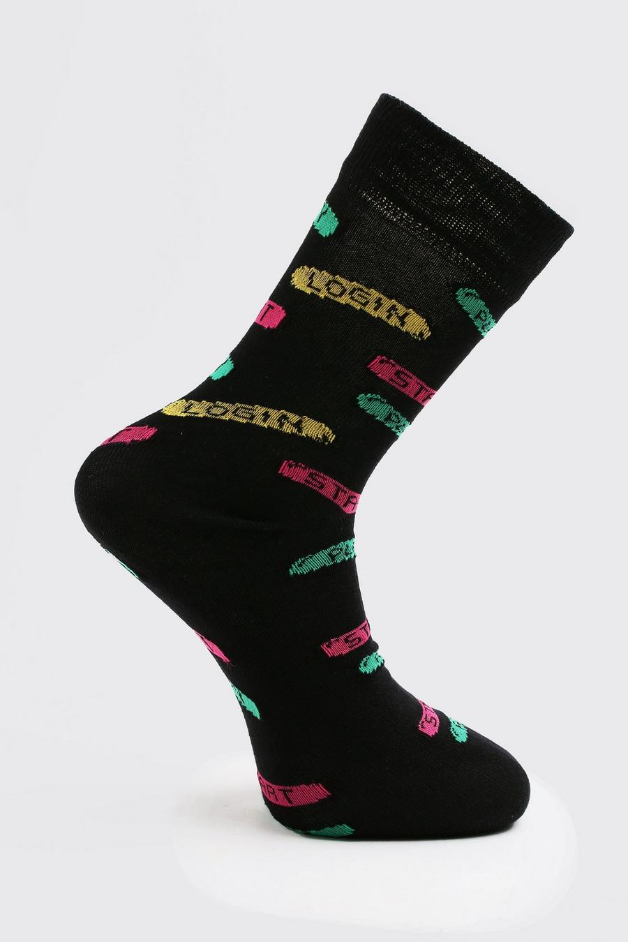 Multi Gaming Jacquard Socks image number 1