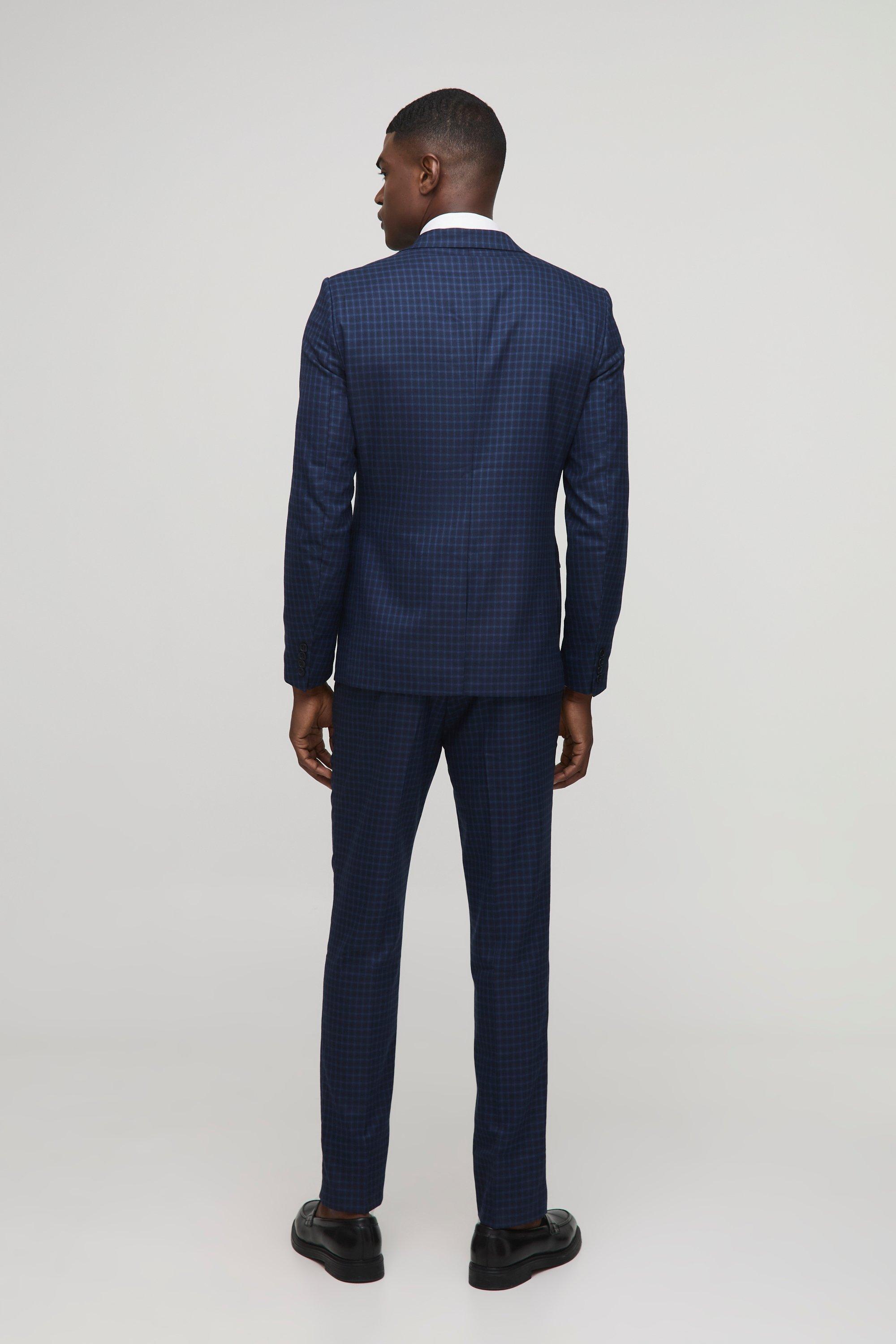 NAVY BLUE SINGLE BREASTED 3PIECE SUIT - Stanlion Exclusive