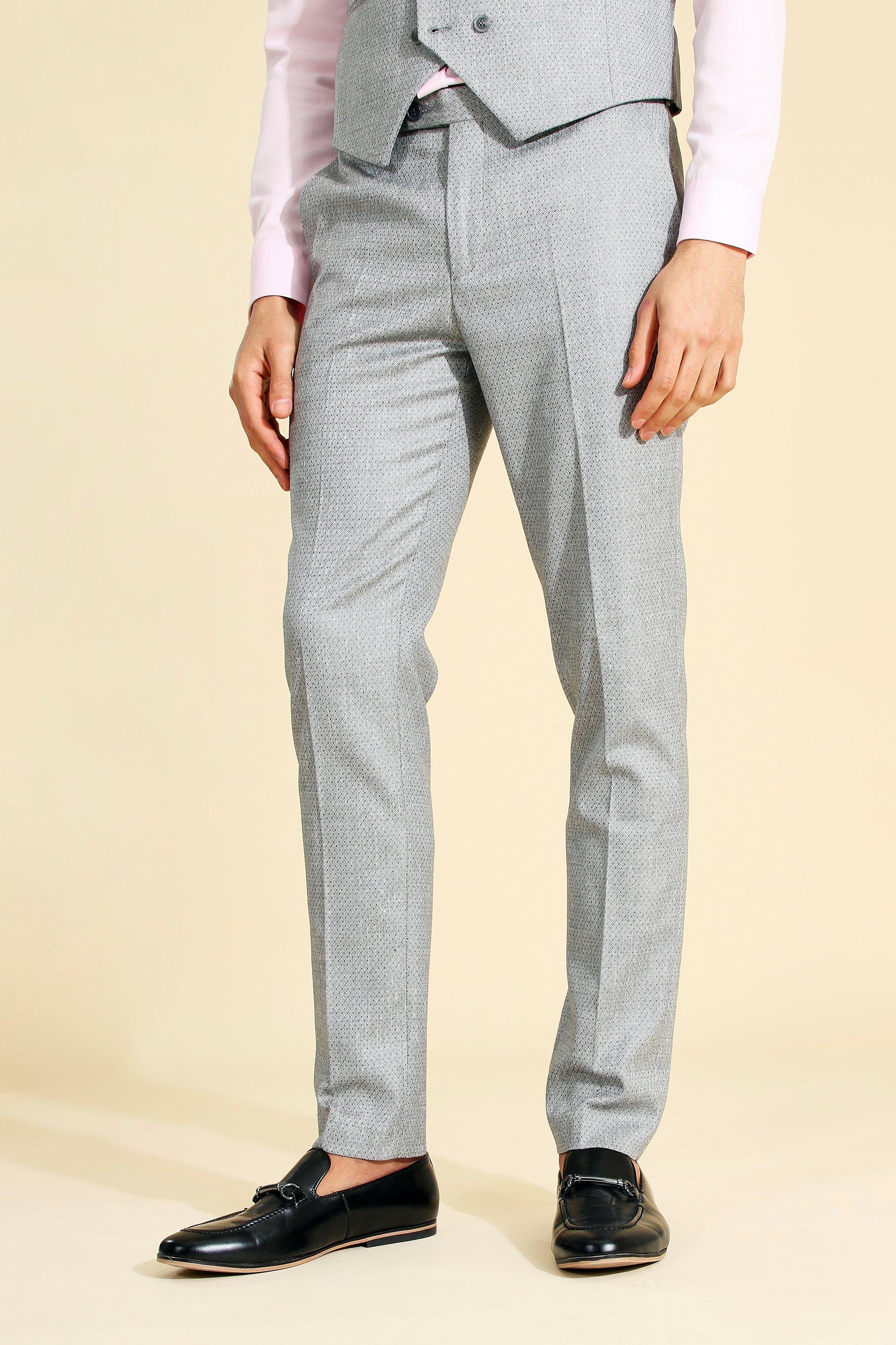 Skinny Grey Suit Trouser