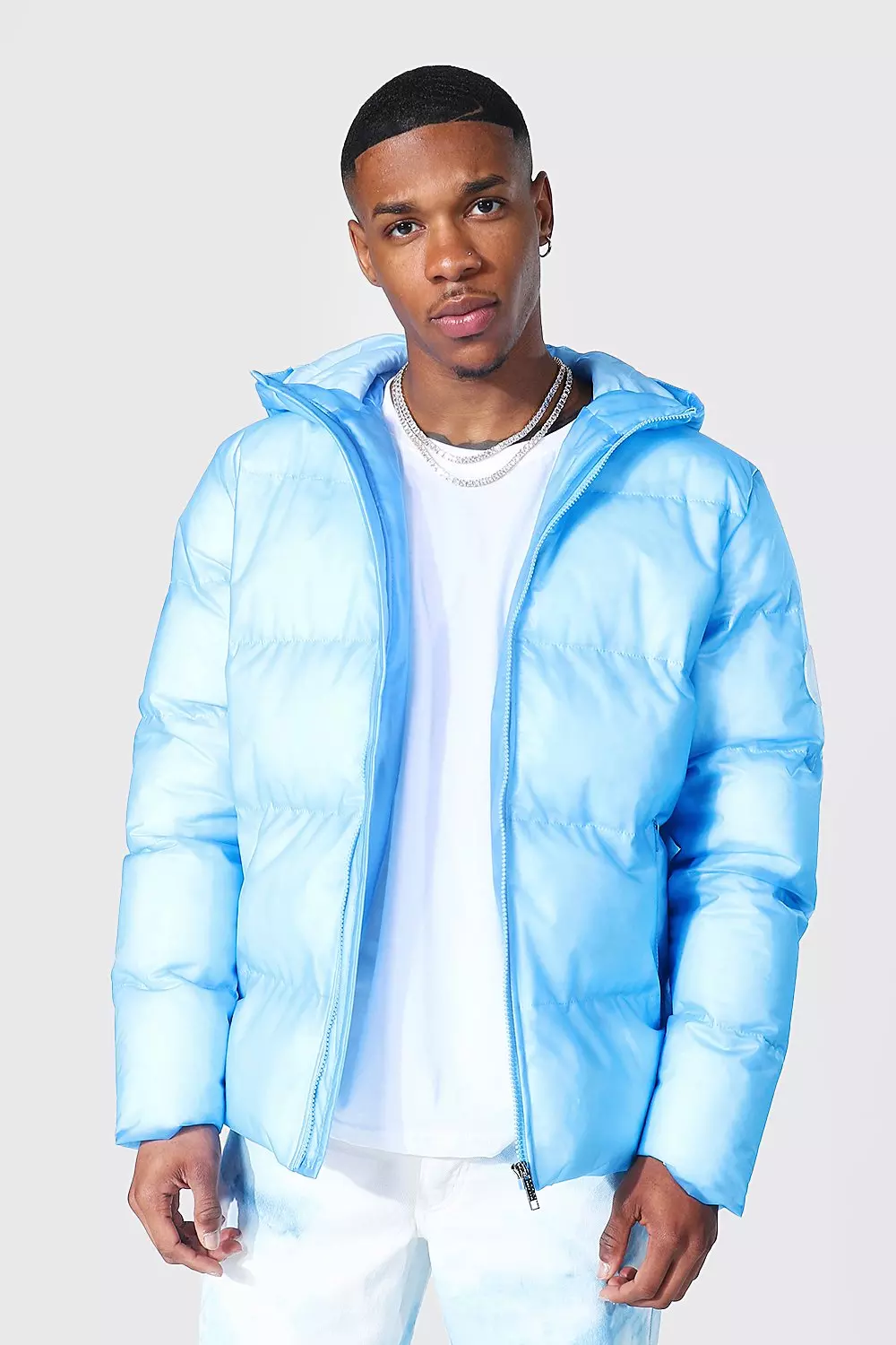 Boohoo puffer cheap jacket mens