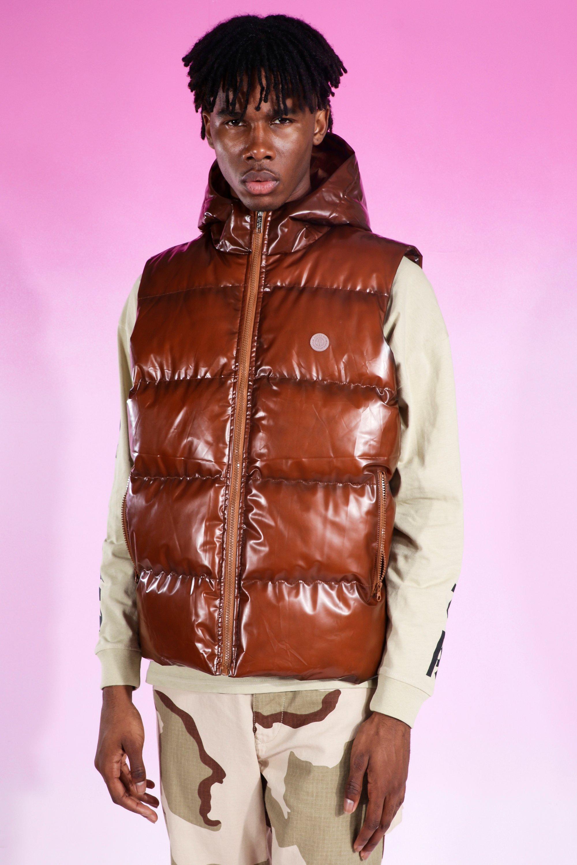 geboorte Haat luisteraar Men's Rubber Padded Gilet | boohoo