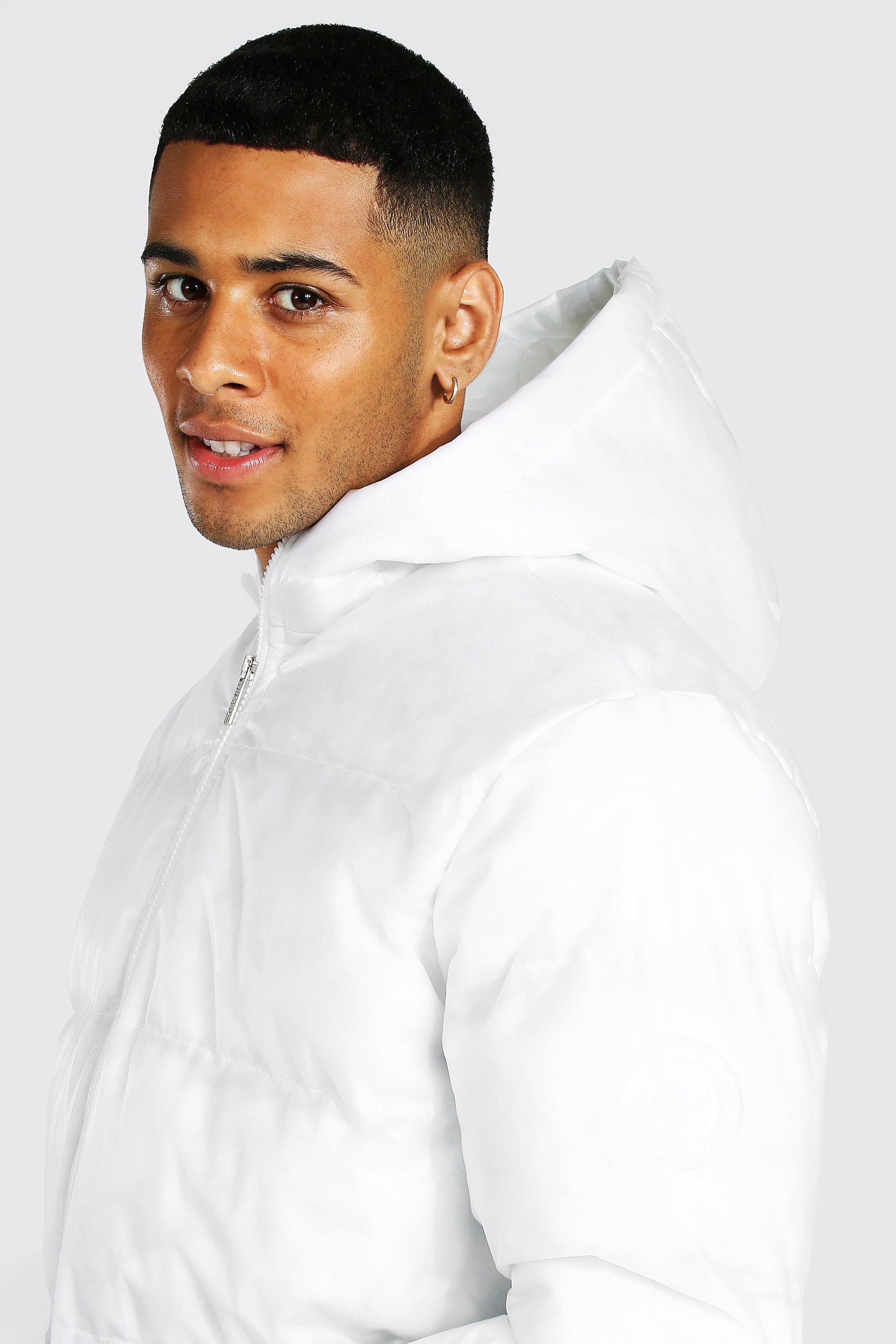 White jacket outlet boohoo