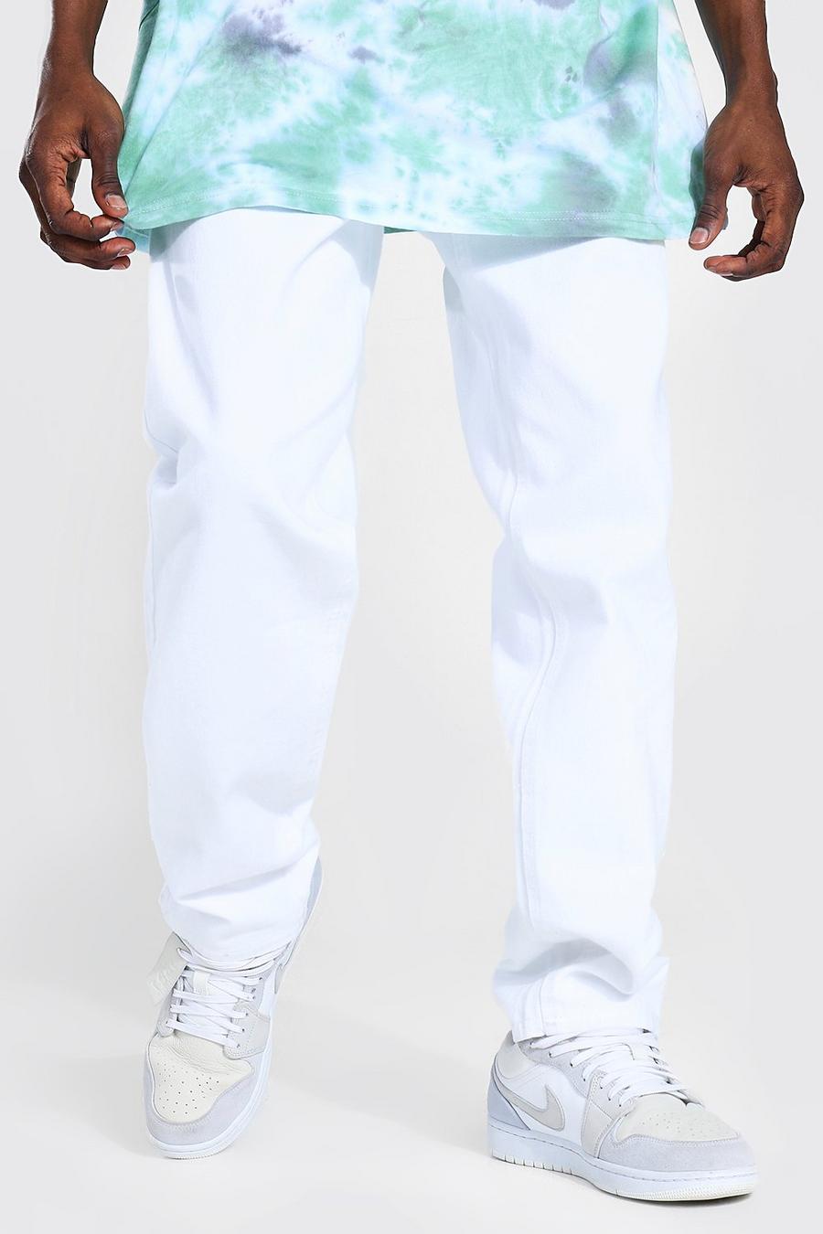 Relaxed Fit Jeans, White image number 1