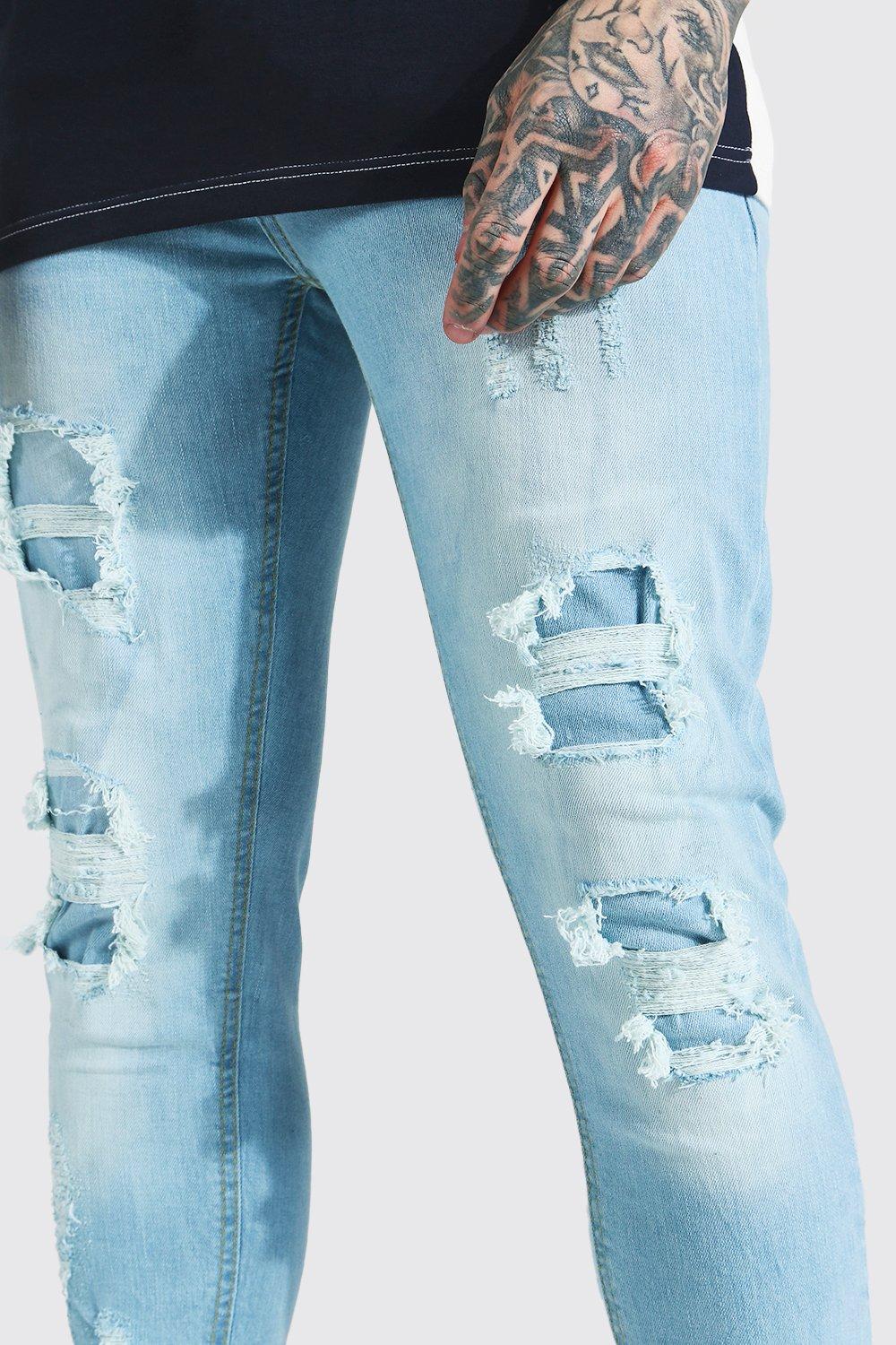 Plus Relaxed Rigid Extreme Ripped Jeans