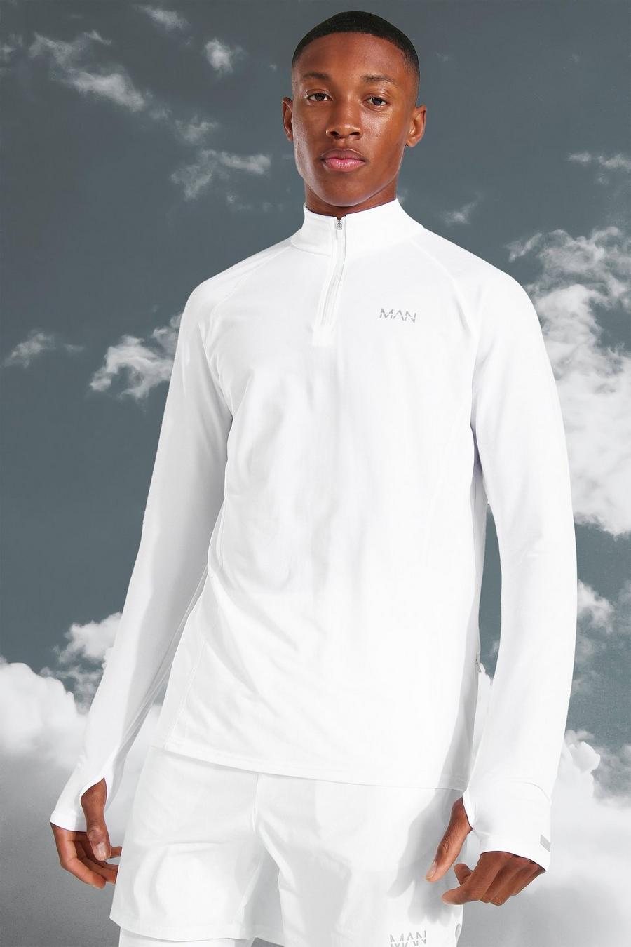 Top zippé collection lightweight - MAN Active, White image number 1