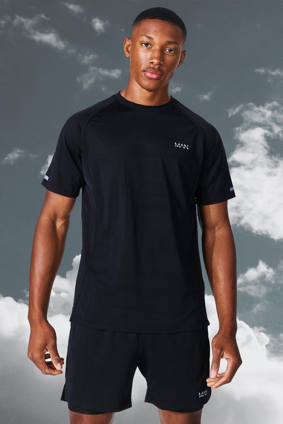 Black Man Active Dun Mergel T-Shirt image number 1