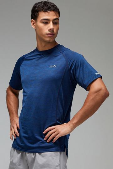 Man Active Gym Lightweight Marl T-Shirt midnight