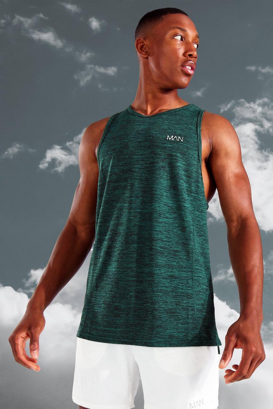 T-shirt sans manches à dos nageur - MAN Active, Forest image number 1