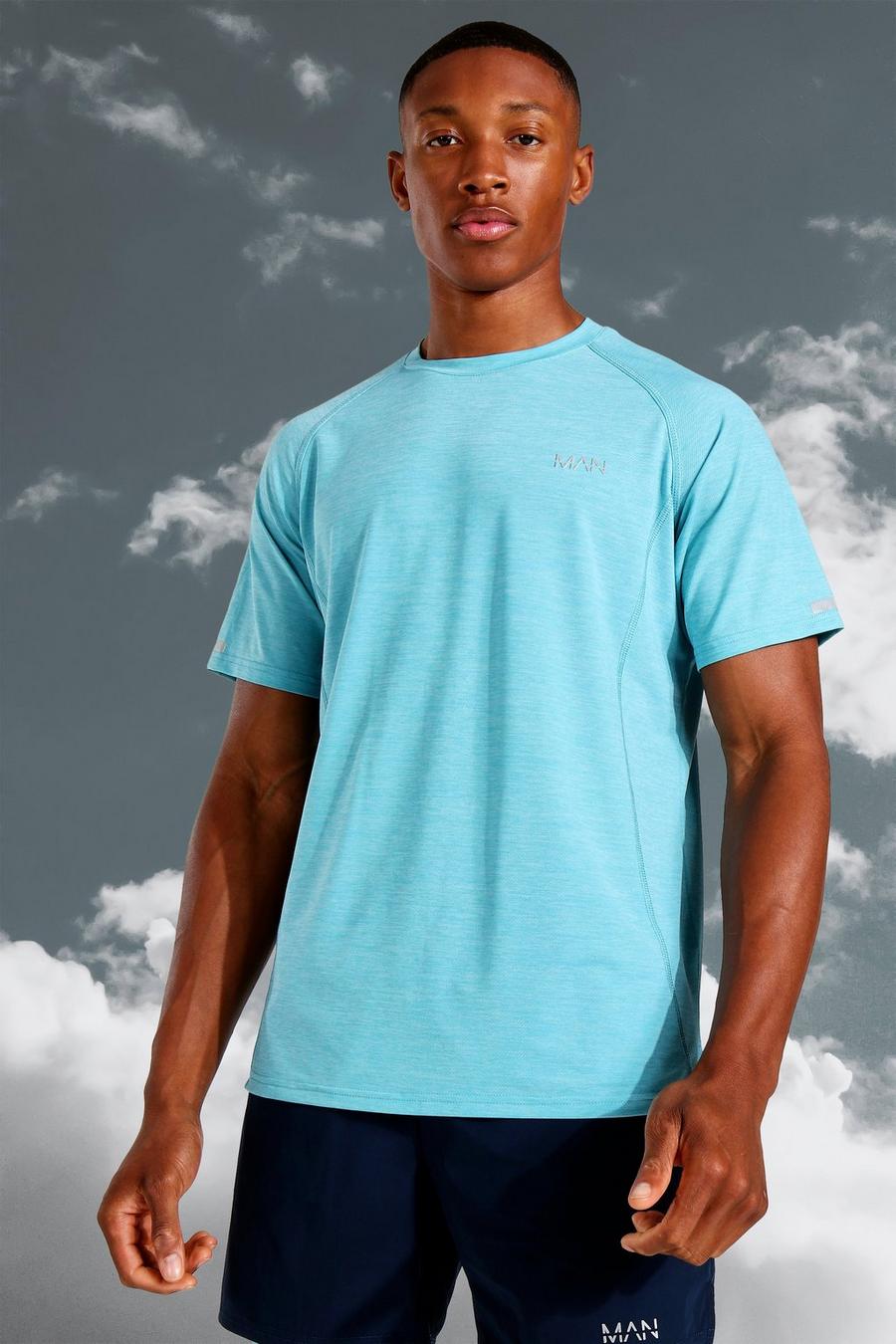 Light blue Man Active Dun Mergel T-Shirt image number 1