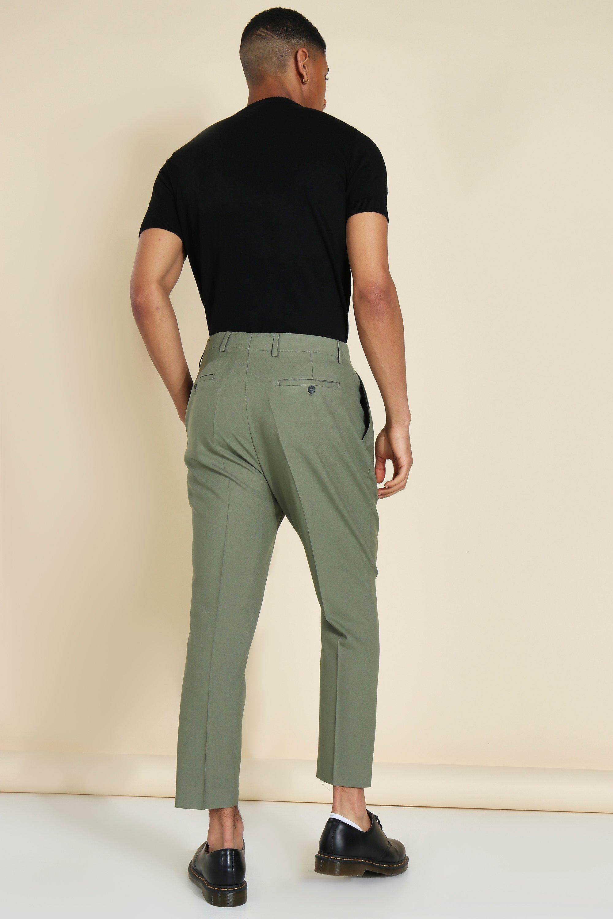 Boohoo hot sale cropped trousers