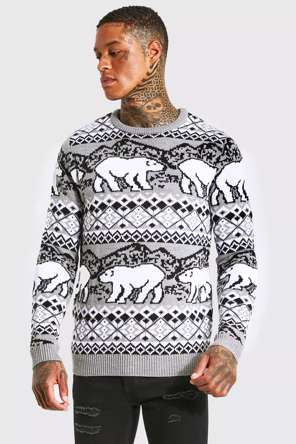 Polar bear on sale christmas jumper mens