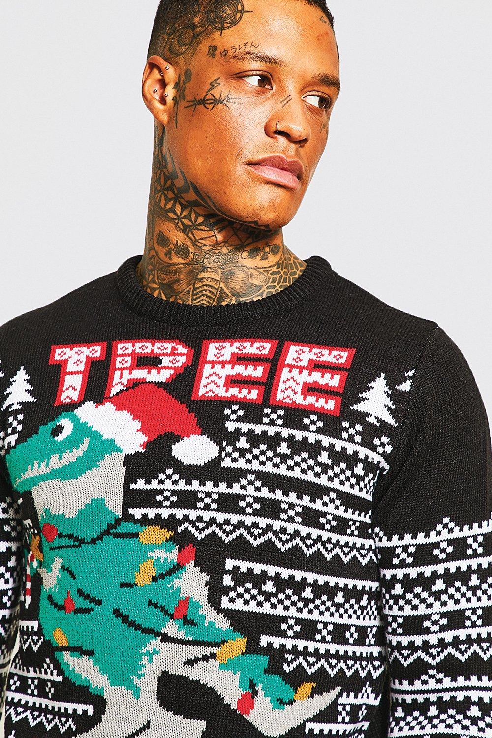 Tree rex shop christmas sweater