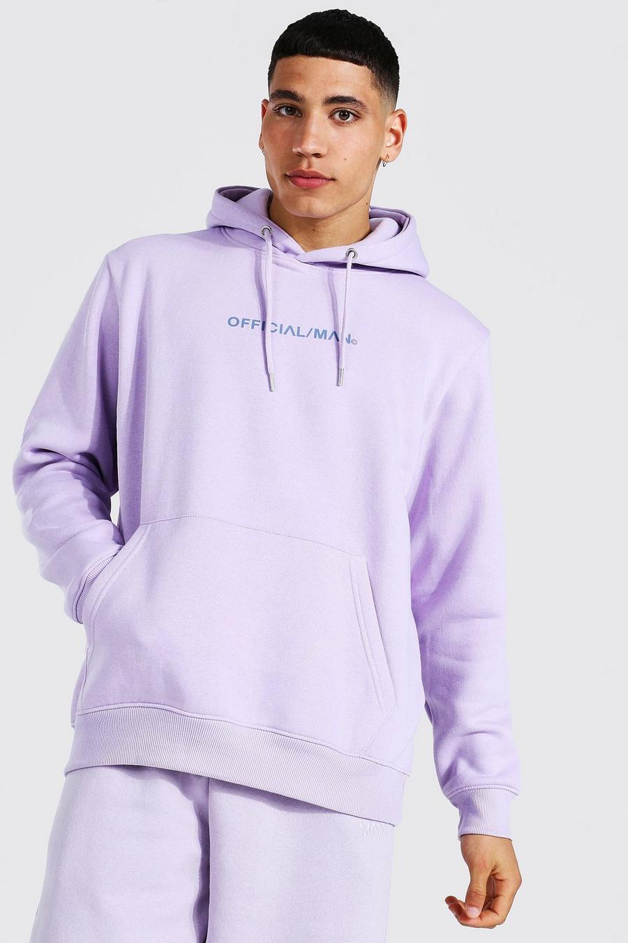 Lilac Official Man Over The Head Hoodie image number 1