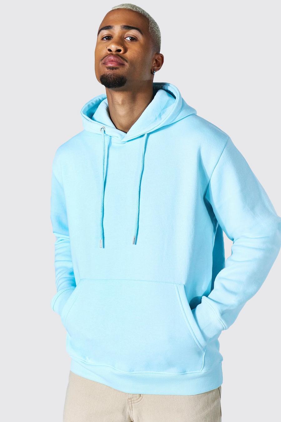 Light blue Over The Head Hoodie image number 1