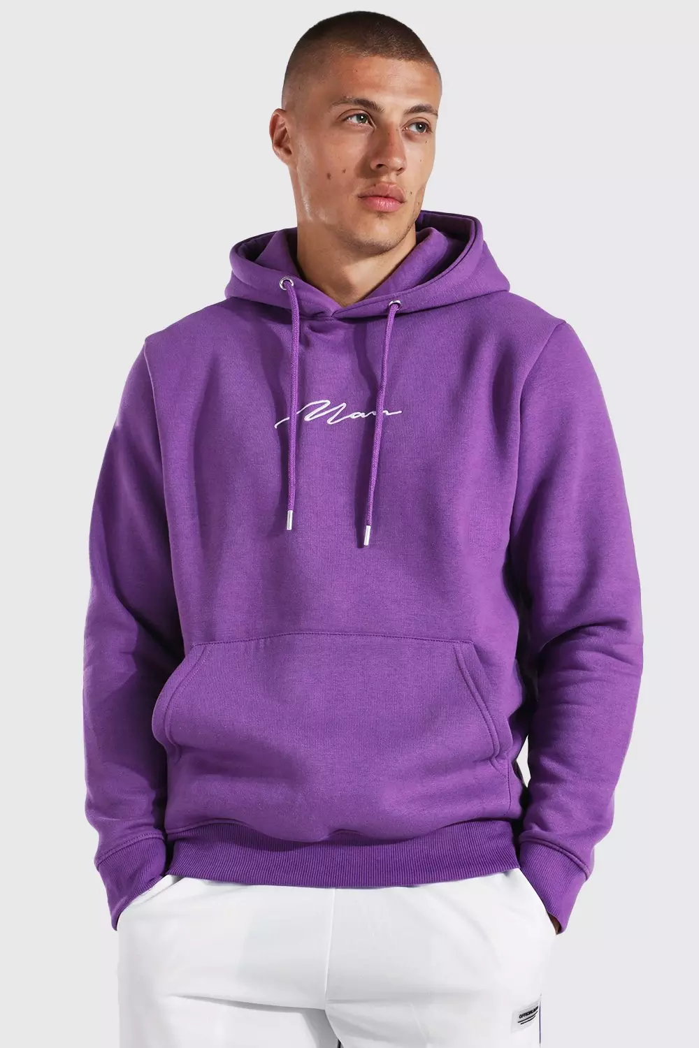 Purple Man Signature Over The Head Hoodie alternative image