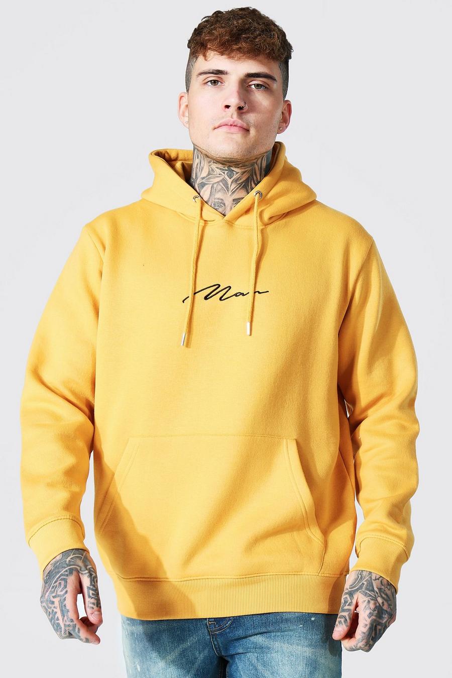 Mustard Man Signature Over The Head Hoodie image number 1