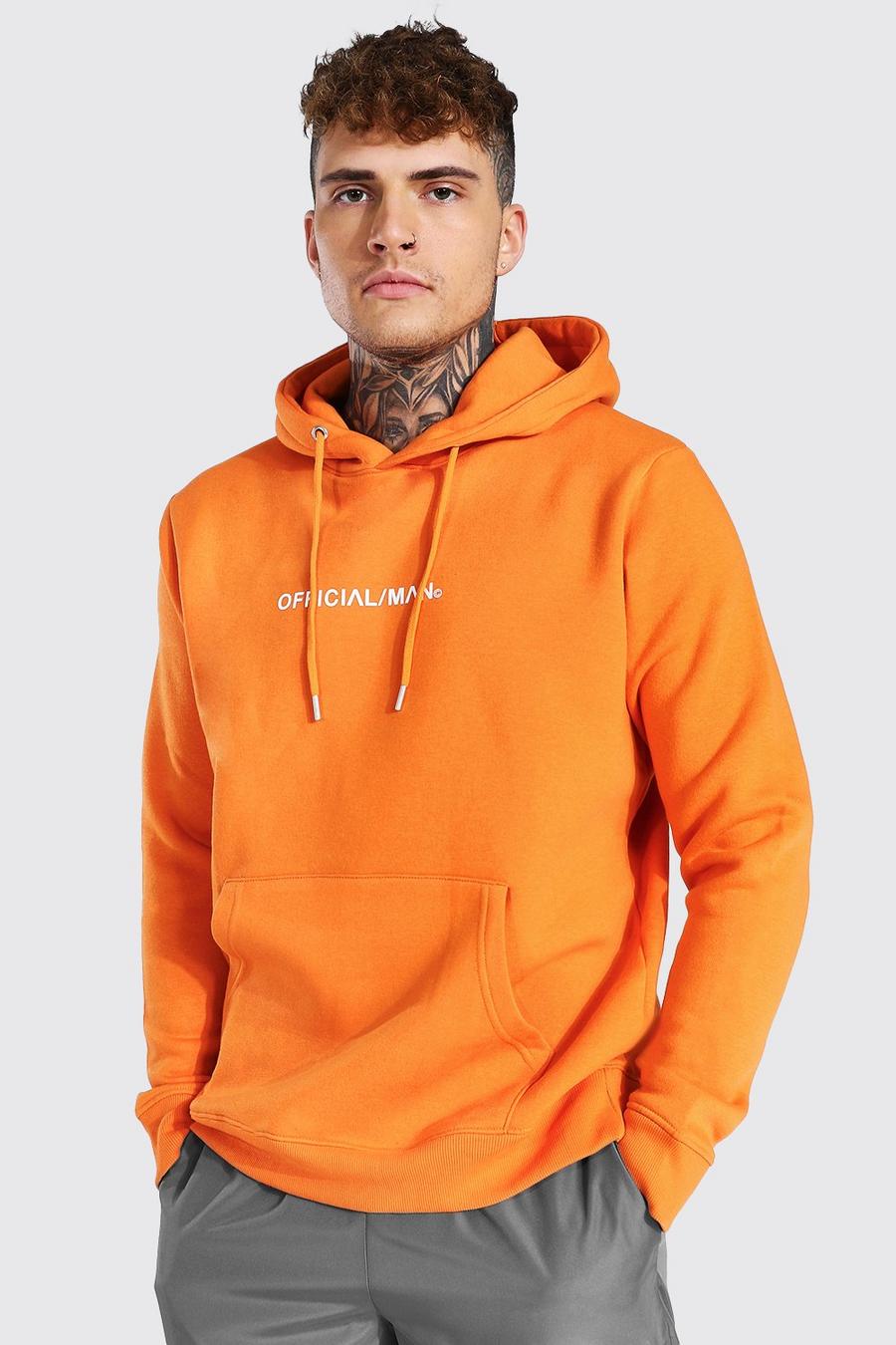 Orange Official Man Over The Head Hoodie image number 1
