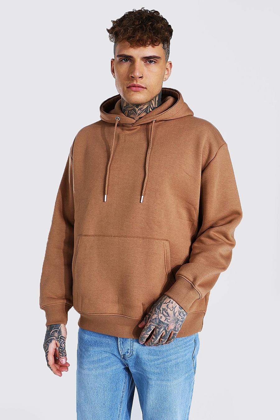 Sudadera con capucha oversize, Brown image number 1