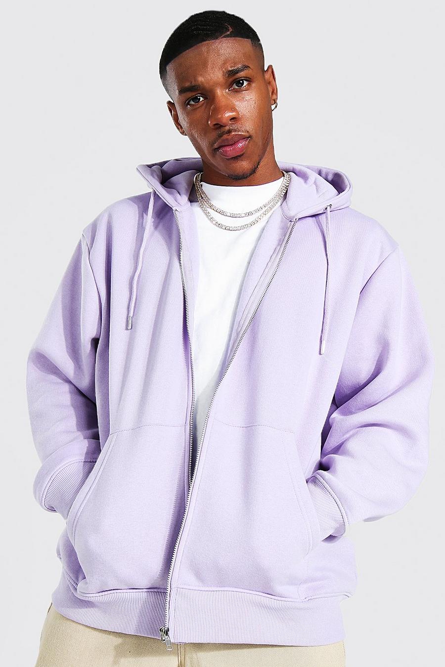 Oversized Zip Through Hoodie | boohoo USA Oversized Zip Through Hoodie | boohoo USA