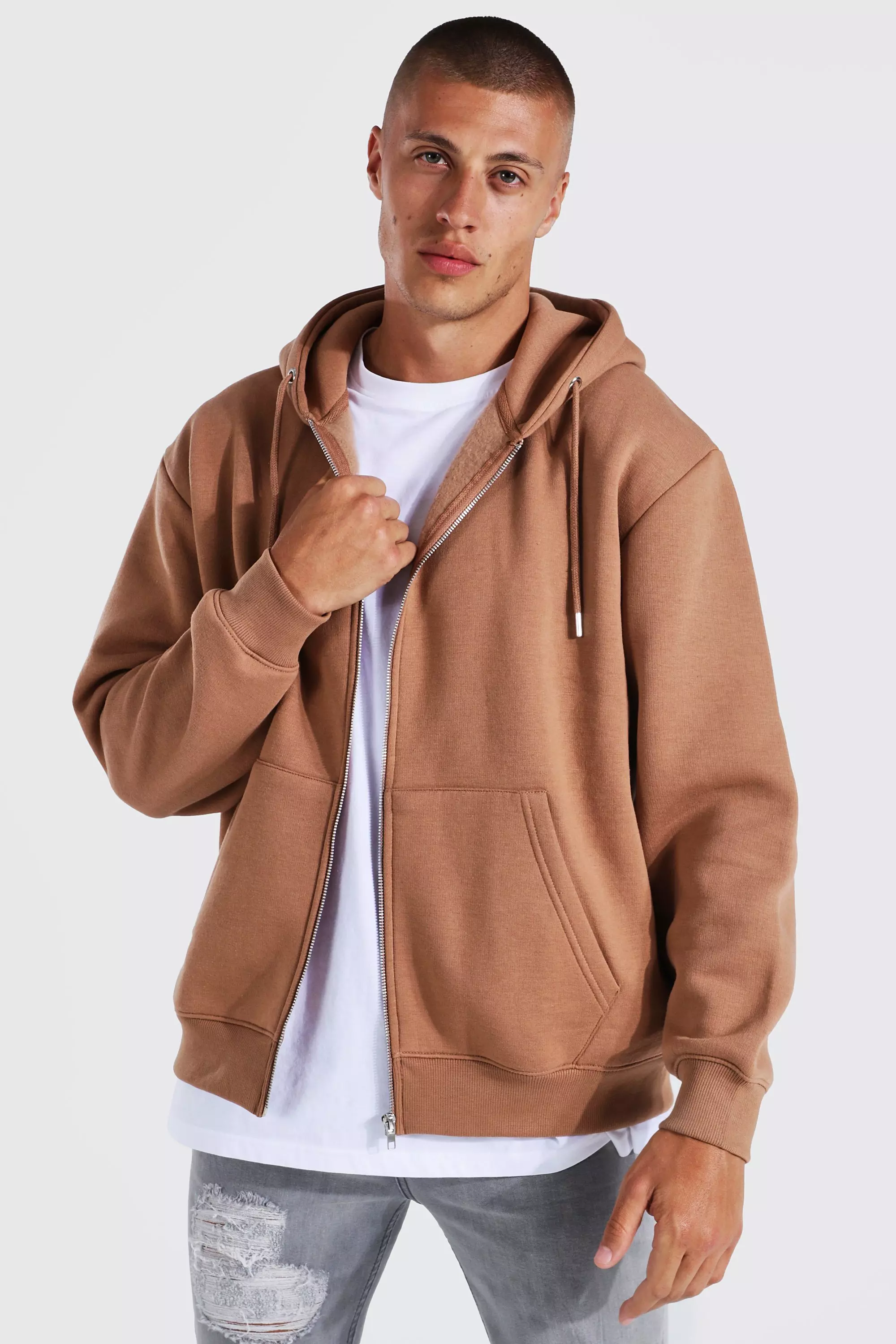 Oversized Zip Through Hoodie