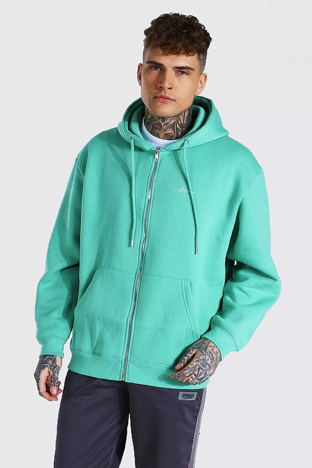 Turquoise zip up clearance hoodie