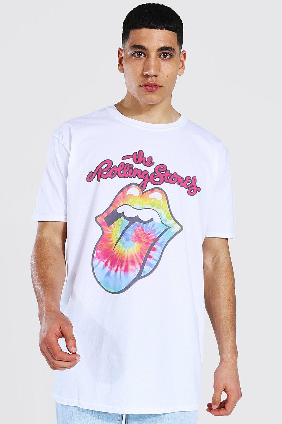 Camiseta con licencia ancha The Rolling Stones, Blanco image number 1