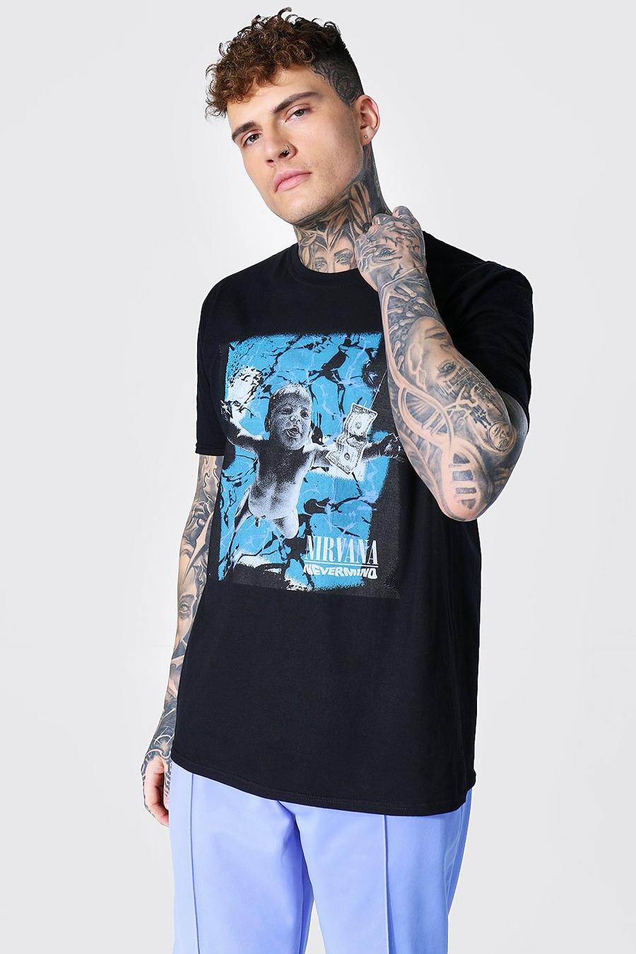 Black Oversized Gelicenseerd Nirvana T-Shirt image number 1