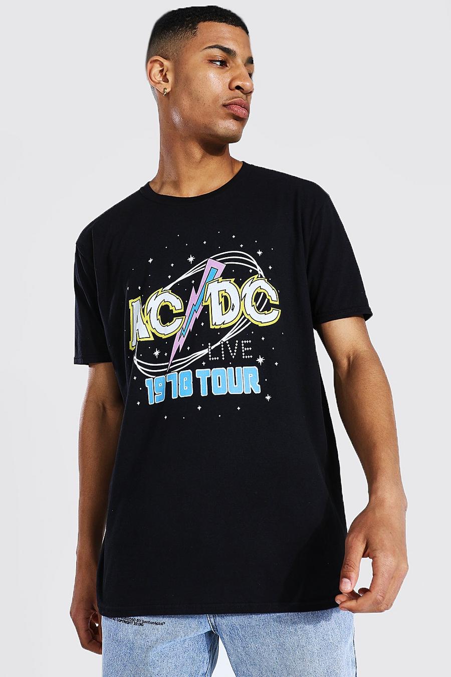 T-shirt oversize con stampa ufficiale degli AC/DC, Nero image number 1