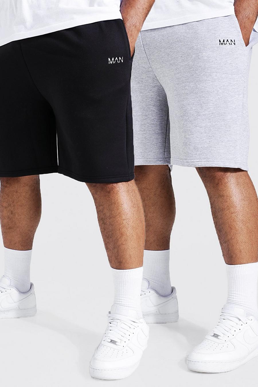 Multi Plus Middellange Regular Fit Jersey Shorts (2 Stuks) image number 1