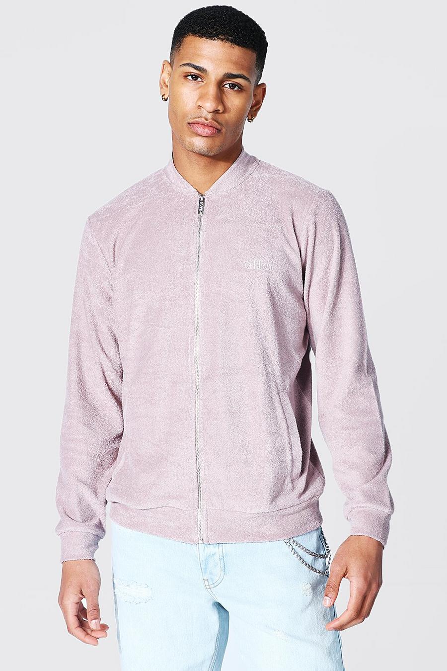 Bark Offcl Zip Through Towelling Bomber image number 1