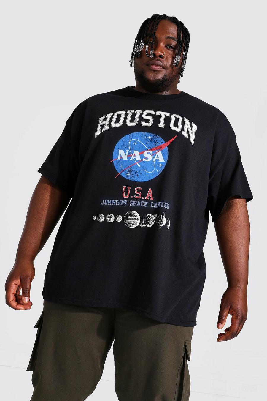 Camiseta con licencia de NASA estilo universitario Plus, Negro image number 1