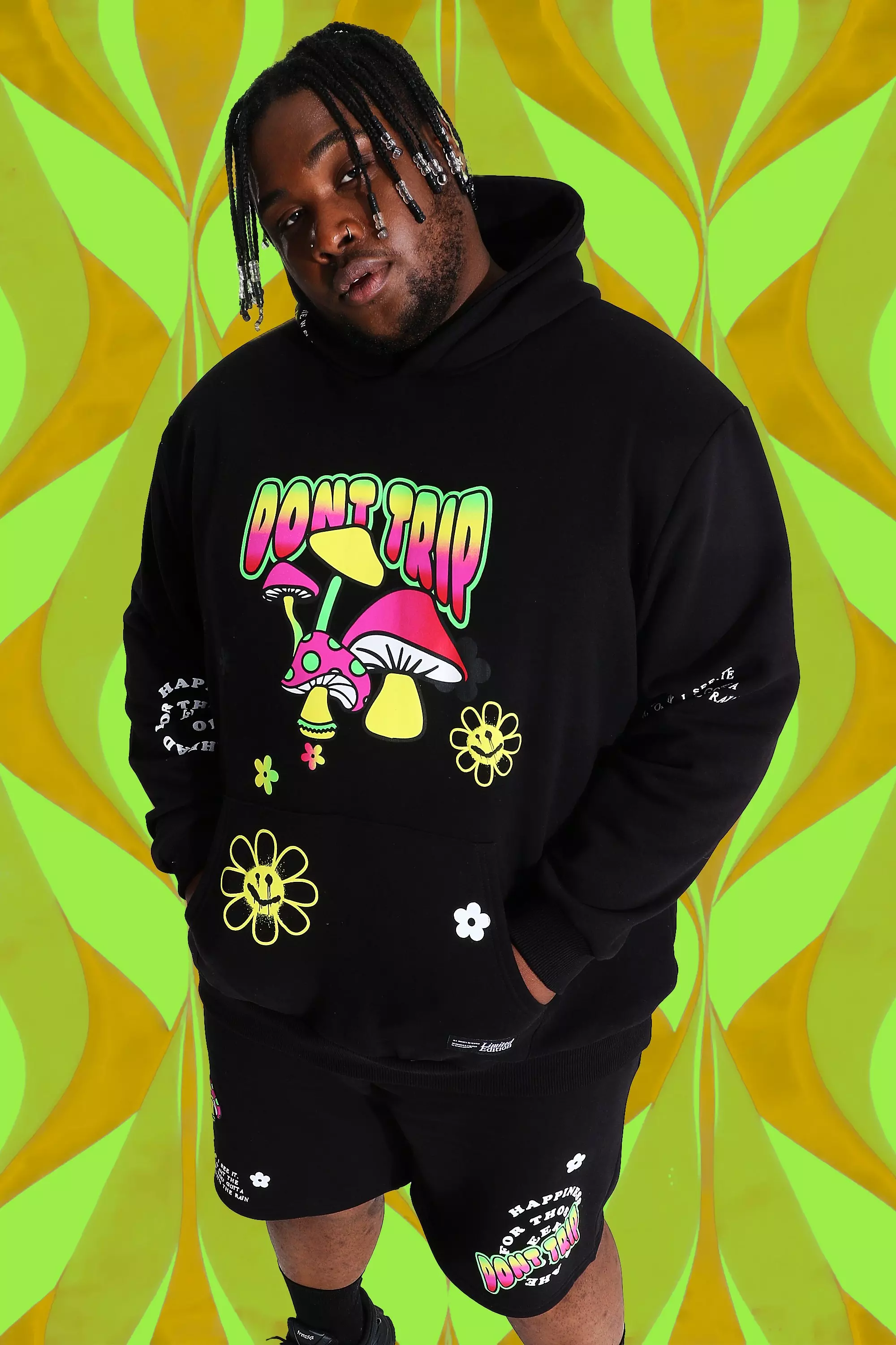 Mushroom store print hoodie