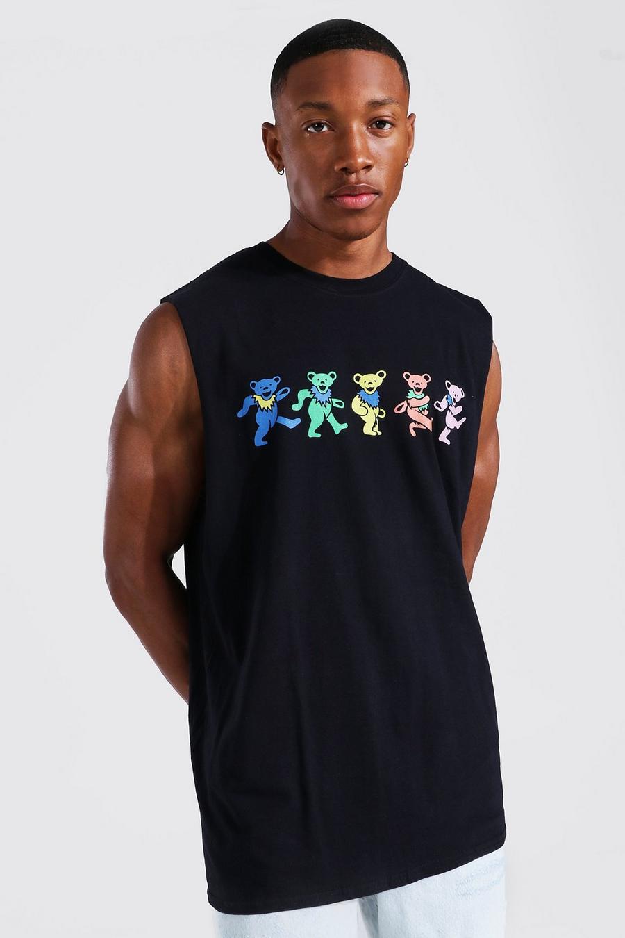 Camiseta sin mangas oversize de Grateful Dead, Black image number 1