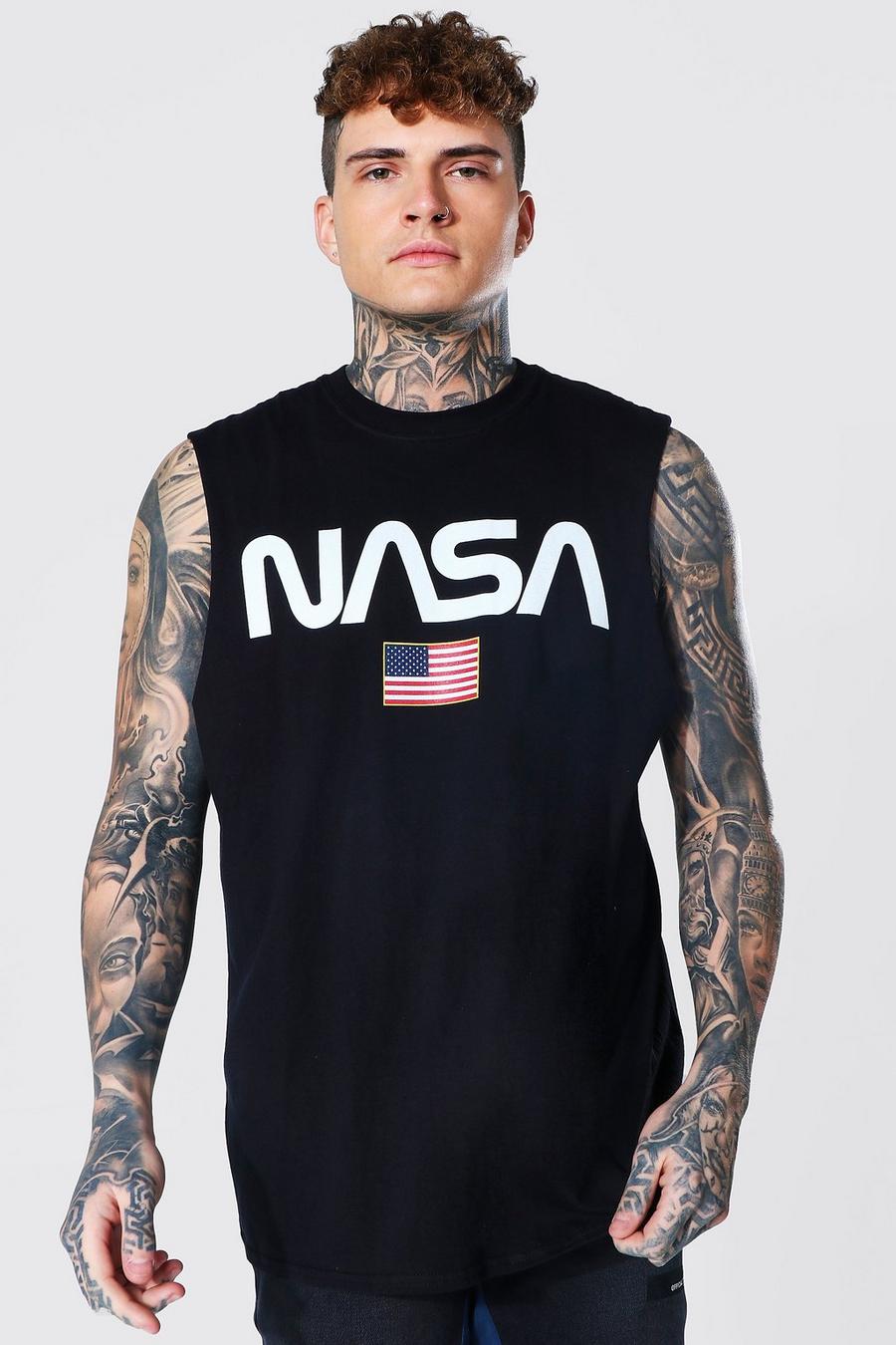 Black NASA Oversize linne image number 1