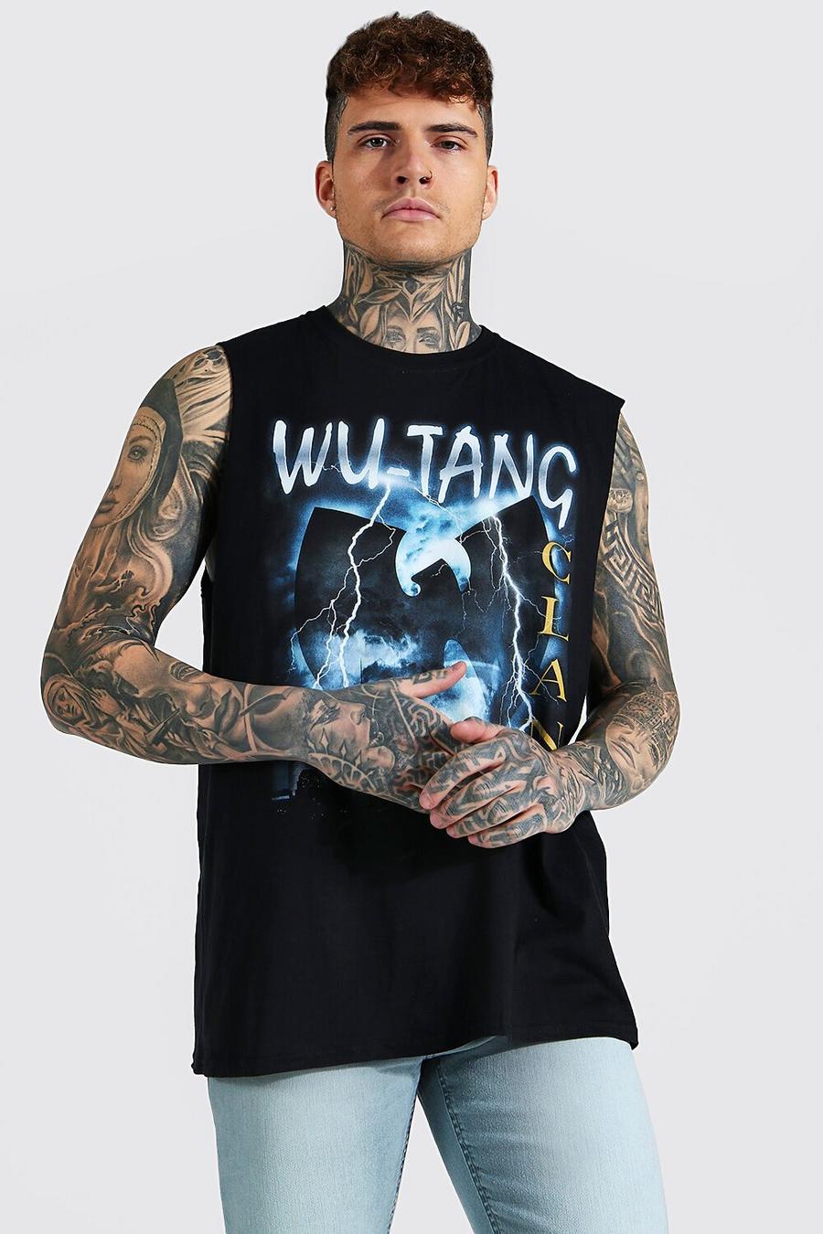 T-shirt sans manches oversize officiel Wu-Tang, Black image number 1