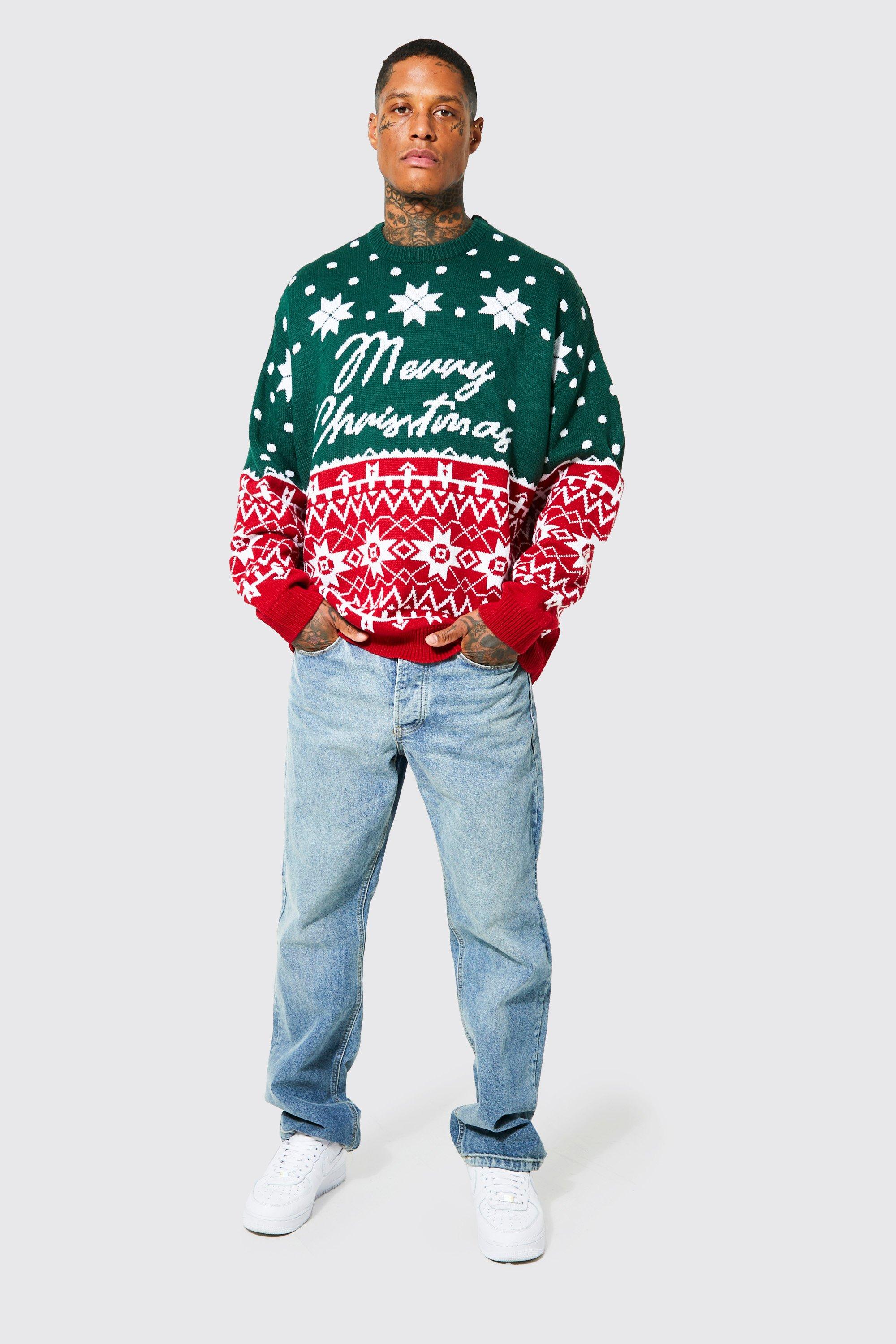 Mens christmas jumper outlet boohoo