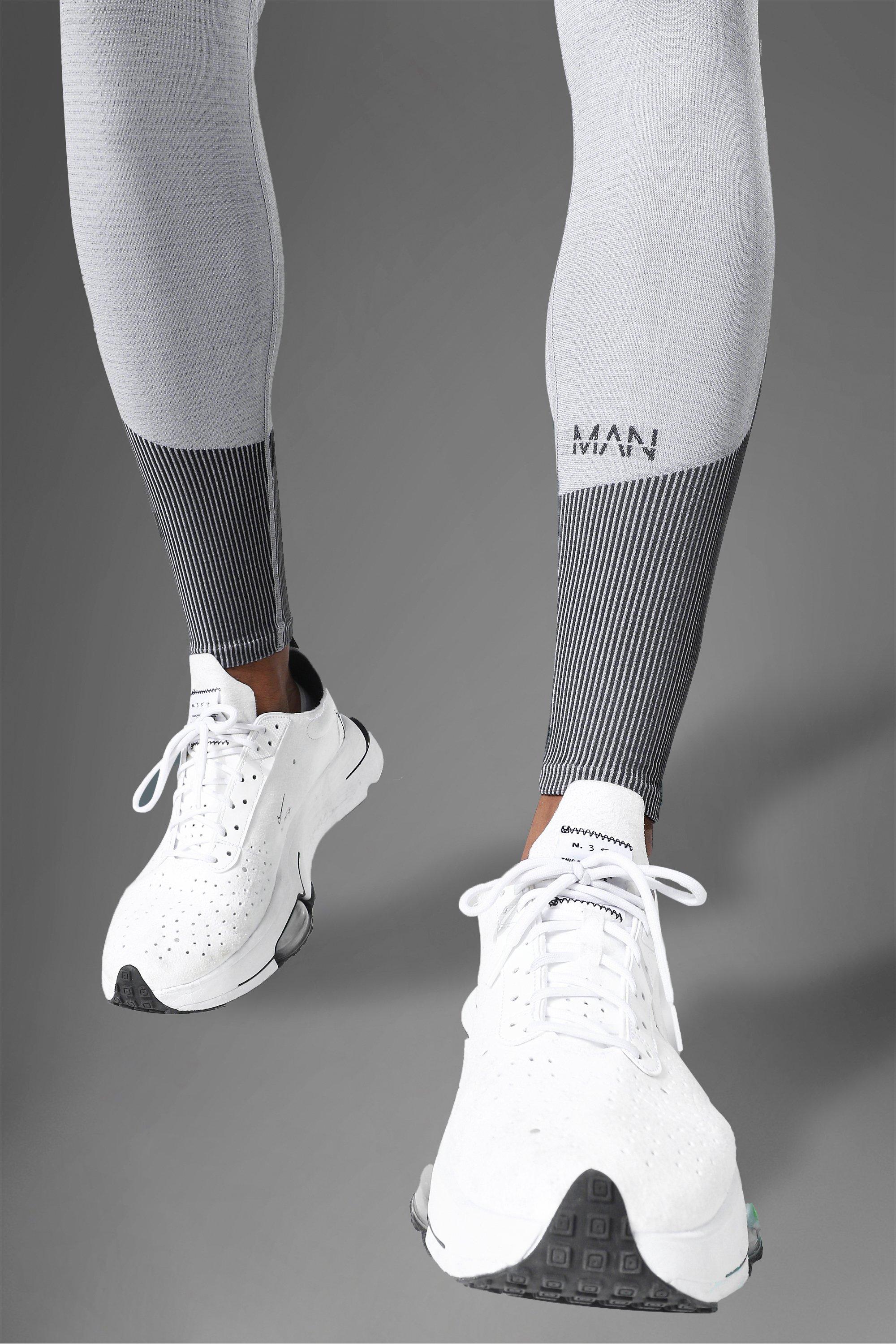 Man Active Gym Ribbed Seamless Legging